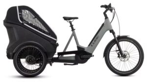 Vélo Cargo Triporteur Électrique Cube Trike Family Hybrid 750 Enviolo Cargo 750 Wh 24/20'' Gris Vert Swamp