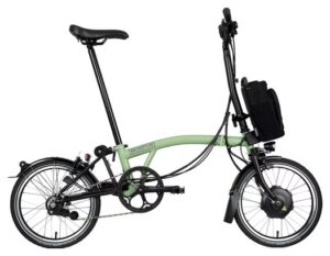 Vélo Pliant Électrique Brompton Electric C Line Explore Mid Brompton 6V 300 Wh 16'' Vert Matcha