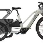 Vélo Cargo Longtail Électrique O2Feel Equo Cargo 7.3 Shimano Nexus 5V Courroie 835 Wh 20/26'' Beige Pack Family