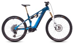 VTT Électrique Tout-Suspendu Cube Stereo Hybrid One77 HPC AT 800 Sram X0 Eagle AXS 12V 800 Wh 29''/27.5'' Bleu Actionteam 2025