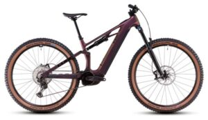 VTT Électrique Tout-Suspendu Cube Stereo Hybrid One44 HPC SLX 800 Shimano Deore XT 12V 800 Wh 29'' Violet Vert Molotov 2025