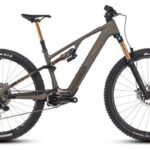VTT Électrique Tout-Suspendu Cube AMS Hybrid One44 C:68X Super TM 400X Sram XX Eagle AXS 12V 400 Wh 29'' Vert Dusty Olive 2025