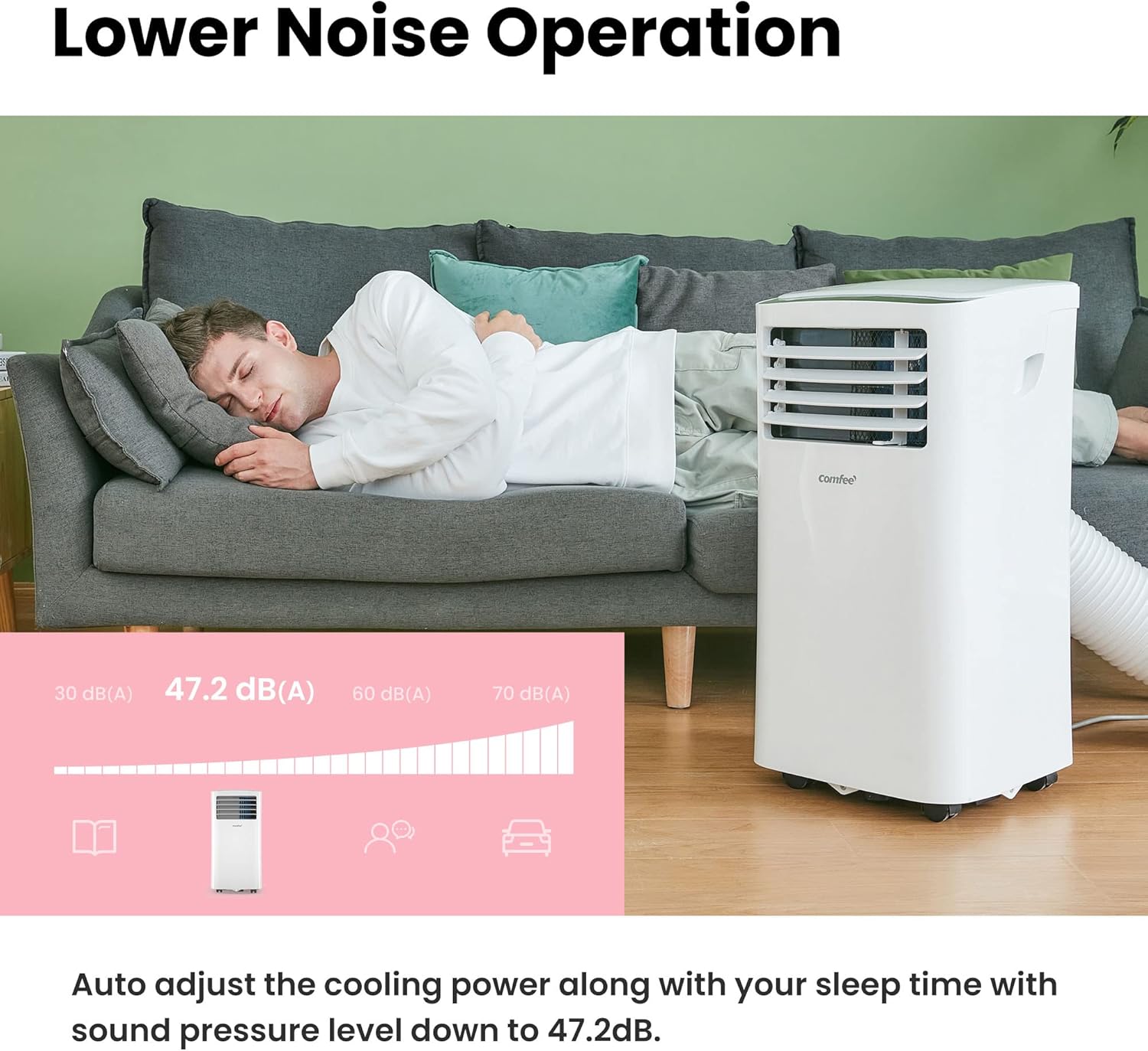 Climatiseur portable 3 en 1 - Fonctions froid, ventilation, déshumidification – Image 6