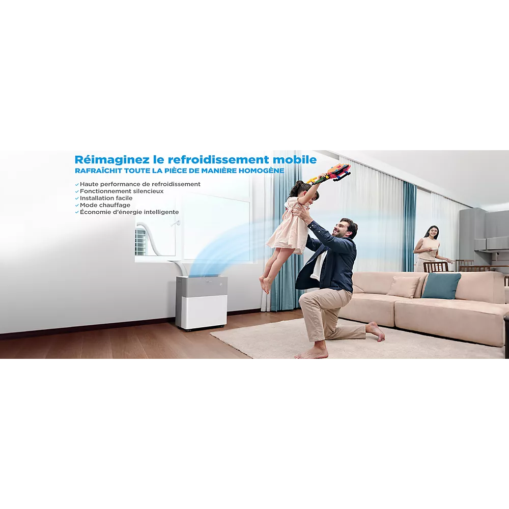 Clim réversible Optimea Midea climatiseur split mobile – Image 10