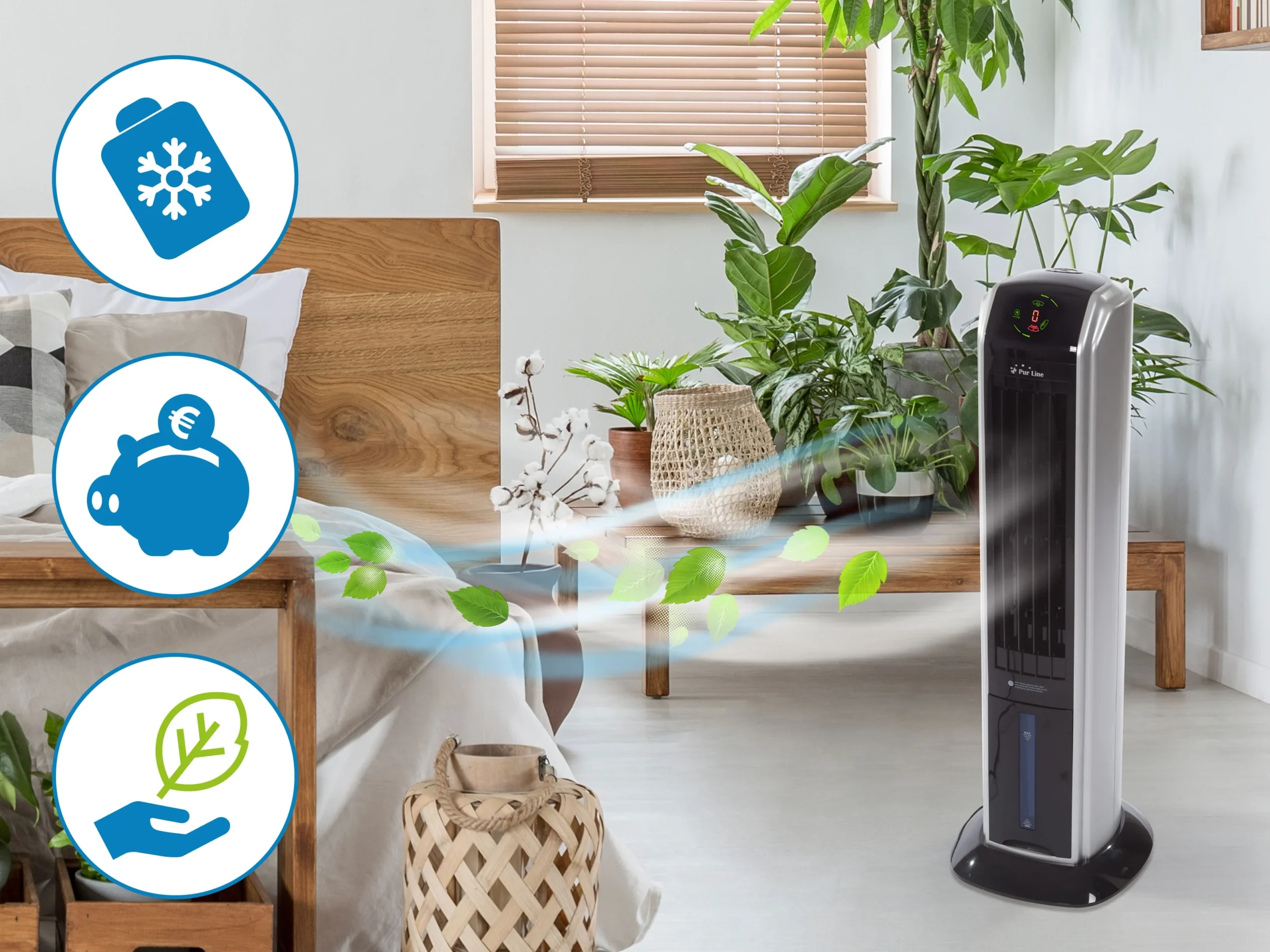 PURLINE Rafraichisseur D'air Par Évaporation à Débit Élevé Avec Purificateur – Image 2